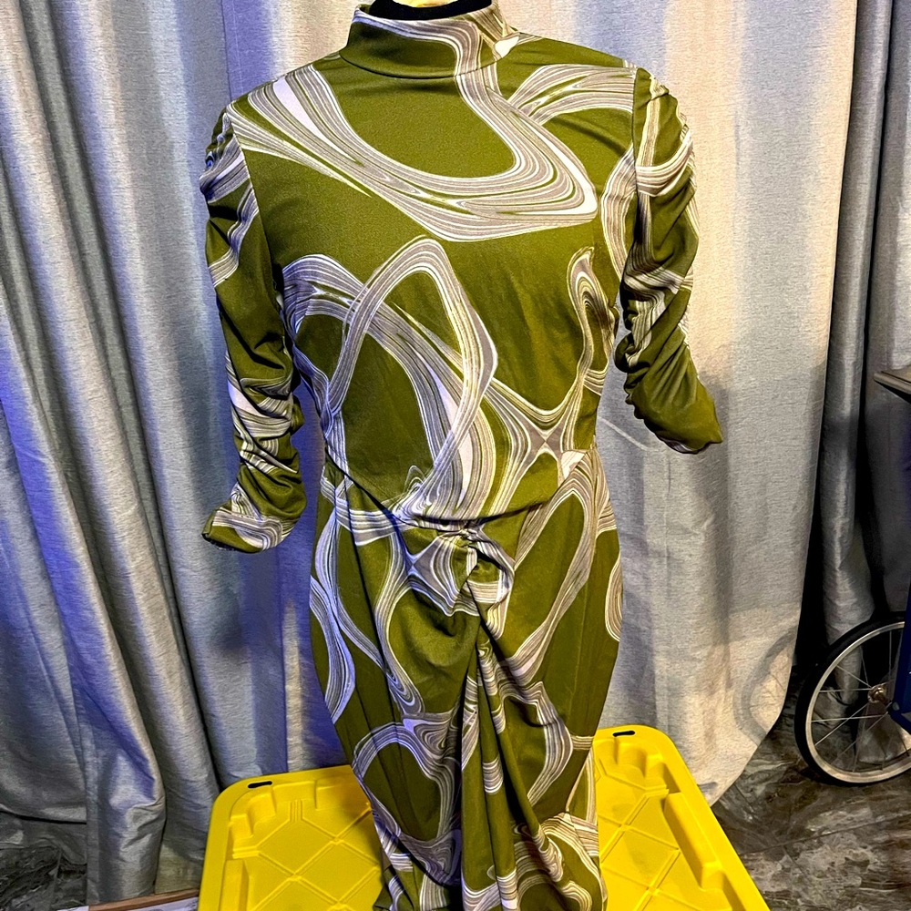 Take A Dip Skirt Set - Olive/combo Fashion Nova